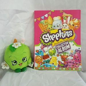 Apple Blossom Plush Bundle Shopkin Album & Cards
